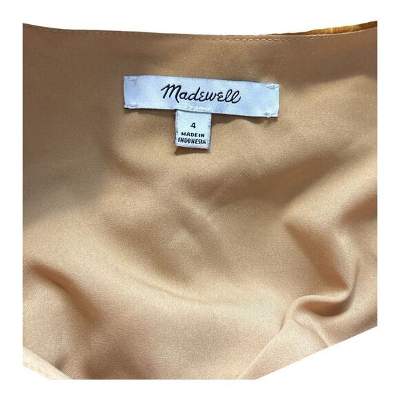 Women's Madewell Ruffle-Sleeve Button-Front Dress in Tonal Botanical - Picture 8 of 8